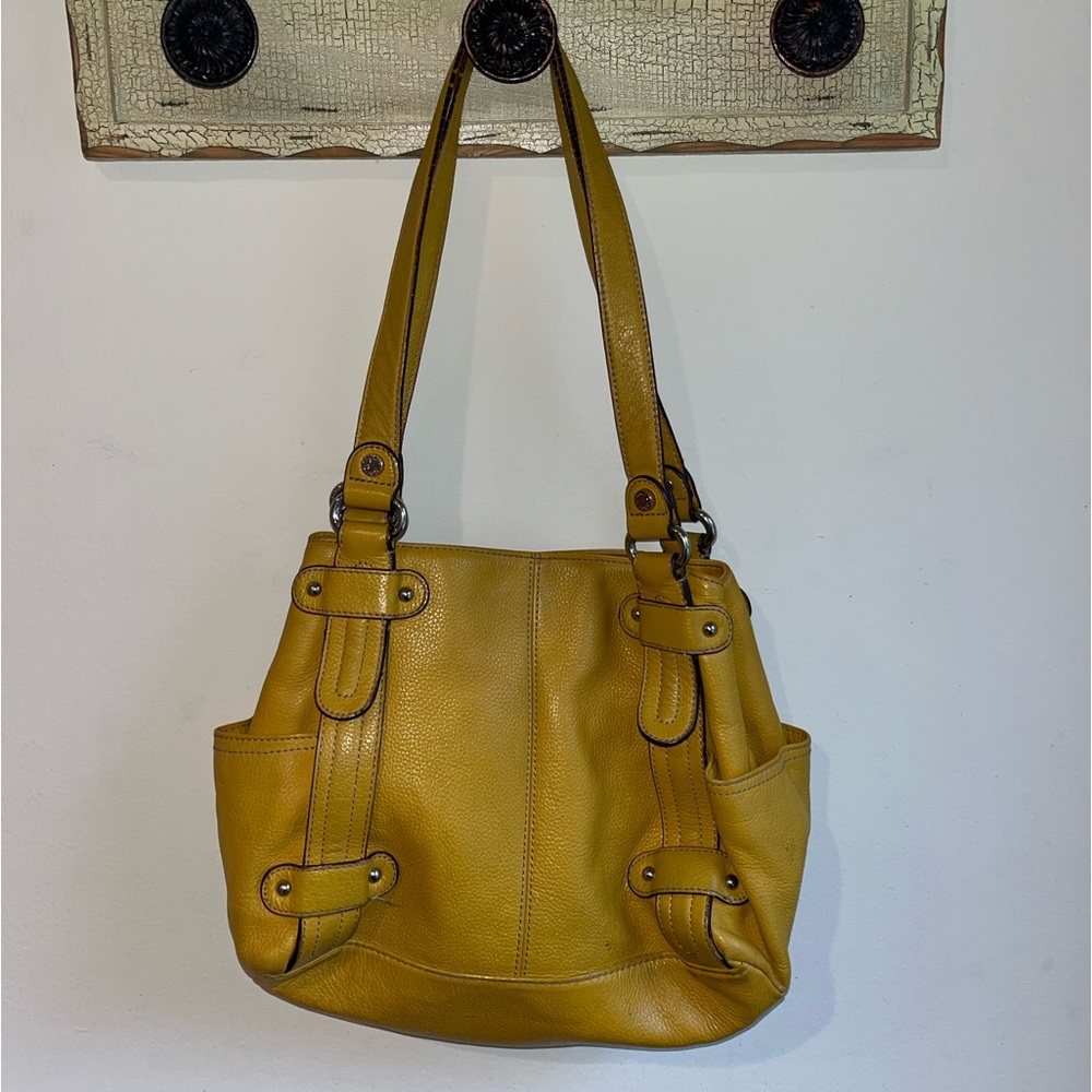 Mustard Yellow Leather Purse